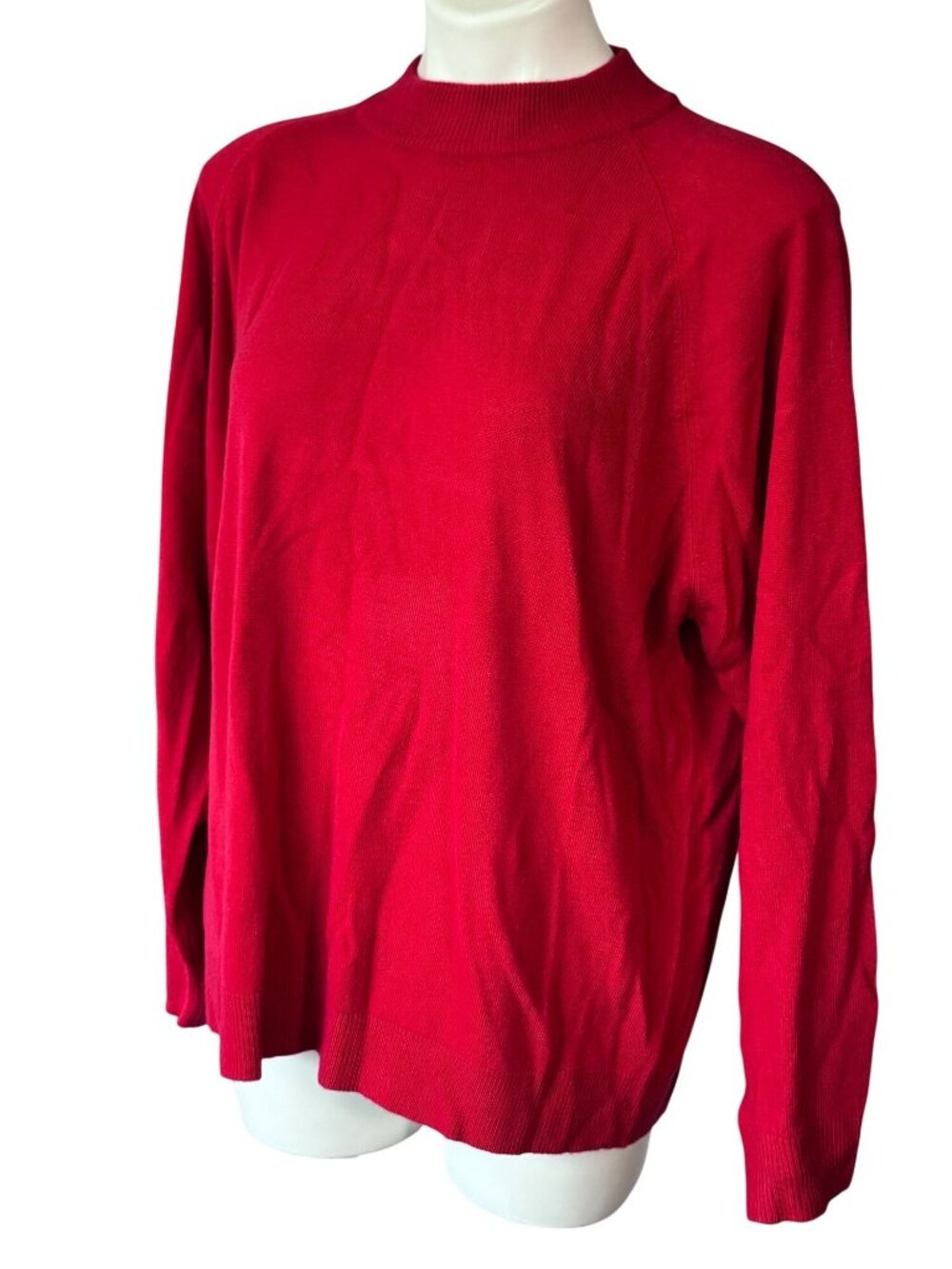 Draper’s & Damon’s Women’s Red Knit Pullover Sweater - 2X